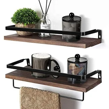 6 Pack Black Acrylic Apothecary Jars for Bathroom Organization