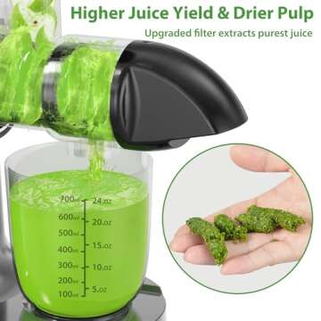 Aeitto Slow Masticating Juicer for Healthy Nutrient-Rich Juice