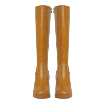 SOVANYOU Stylish Chunky Heeled Boots for Women