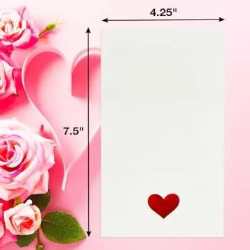 100 Heart Guest Napkins for Weddings and Parties