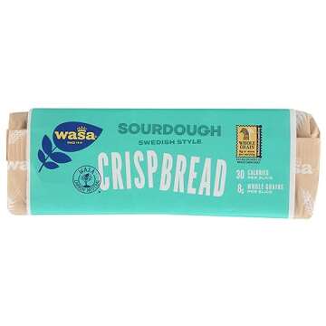 Wasa Sourdough Whole Grain Crispbread, 9.7 Ounce (Pack of 3)