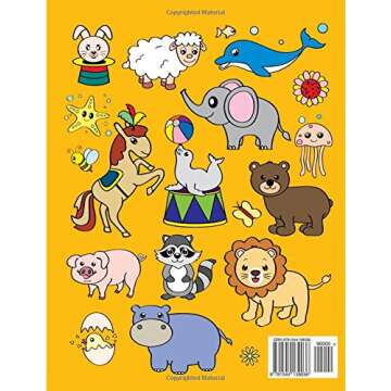 Coloring Books for Kids & Toddlers: Animals Coloring - Fun Early Learning