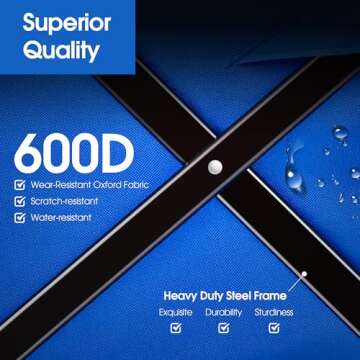 Antifir Collapsible Foldable Wagon with Wheels 360 LBS,Heavy Duty Folding Utility Cart for Groceries,Shopping,Garden,Camping,Outdoor,2 Drink Holders Blue