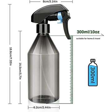 Plant Mister Water Spray Bottle - Fine Mist Spray Bottle for Flowers, Plants, Gardening, Cleaning So...