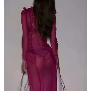 NUFIWI Tie Dye Mesh Maxi Dress Sidewalk Style Graphic Print Bodycon Dress Sleeveless Floral Tank Dress TIK Tok Fashion Dress, S- Rose Red 1