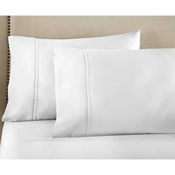 Pure Parima Luxury 100% CEA Certified Egyptian Cotton Sheet Bed Set, Extra-Long Staple, Cool, Breath...