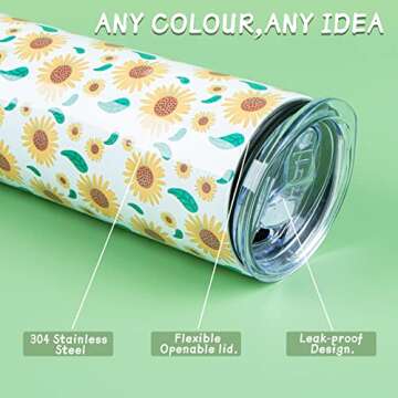 HTVRONT 20 oz Sublimation Tumblers Pack - Perfect for Gifts