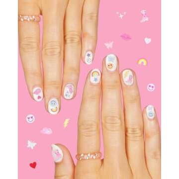 Fun Preppy Nail Stickers | 496 Stickers for Parties