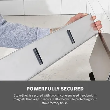 StoveShelf 30" Magnetic Shelf - Kitchen Spice Organizer