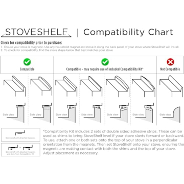 StoveShelf 30" Magnetic Shelf - Kitchen Spice Organizer