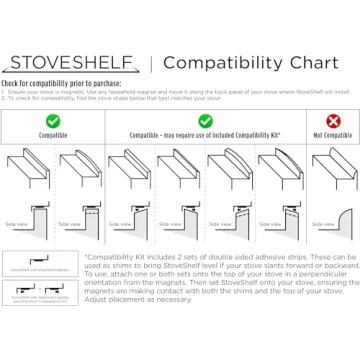 StoveShelf 30" Magnetic Shelf - Kitchen Spice Organizer