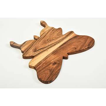 Acacia Kitchen Cutting Board with Handles for Serving