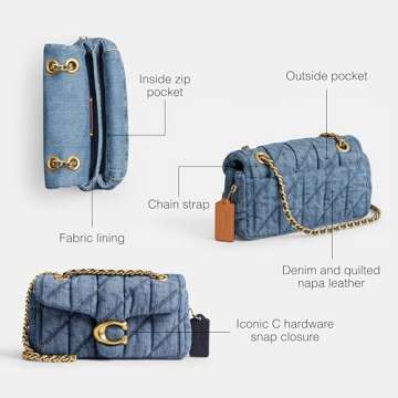 Coach Tabby Shoulder Bag 20, Indigo