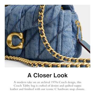 Coach Tabby Shoulder Bag 20, Indigo