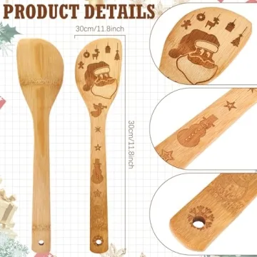 Yaomiao 7 Pcs Christmas Kitchen Utensils Set for Holiday