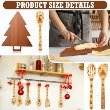 Yaomiao 7 Pcs Christmas Kitchen Utensils Set for Holiday
