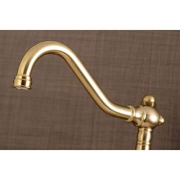 Stylish Kingston Brass Wall Mount Faucet for Bathrooms
