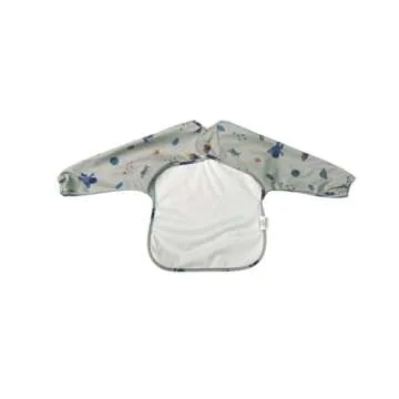 Toddler & Baby Bib – Baby Led Weaning Supplies - Waterproof Long Sleeve Bibs, Smock for Feeding, M...
