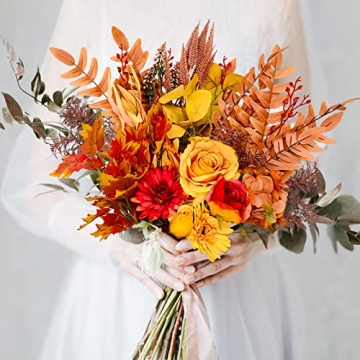 Ruidazon Artificial Fall Flowers Bouquets for Autumn Decor