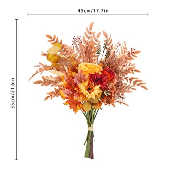 Ruidazon Artificial Fall Flowers Bouquets for Autumn Decor