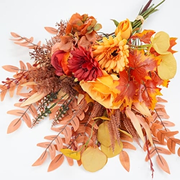 Ruidazon Artificial Fall Flowers Bouquets for Autumn Decor