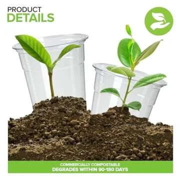 Stock Your Home Compostable Party Cups Set of 50