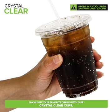 Stock Your Home Compostable Party Cups Set of 50