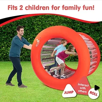 Giant Inflatable Fun Roller Wheel 65" for Kids Playtime