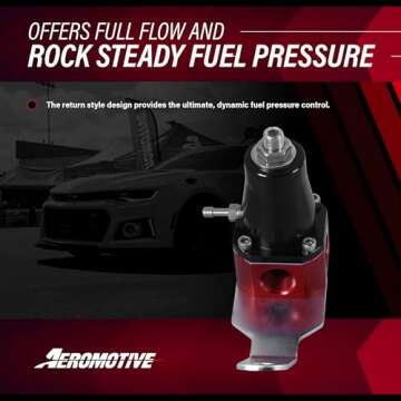 Aeromotive 13301 Adjustable Fuel Pressure Regulator for EFI