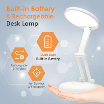 Compact Rechargeable Battery Operated Lamp for Every Need