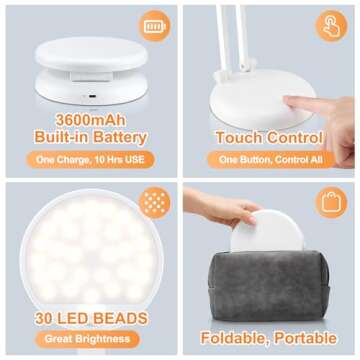 Compact Rechargeable Battery Operated Lamp for Every Need