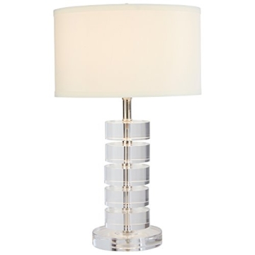Stone & Beam Modern Crystal Glass Table Lamp with Shade