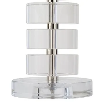 Stone & Beam Modern Crystal Glass Table Lamp with Shade