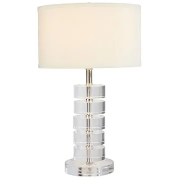 Stone & Beam Modern Crystal Glass Table Lamp with Shade