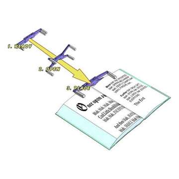 FlipKlip Portable Book Page Holder for Hands Free Reading in Bed, on The Go, on The Treadmill & Exercise Bike - Works on Hardcovers, Paperbacks, Magazines, and Comic, Art, Piano and Recipe Books