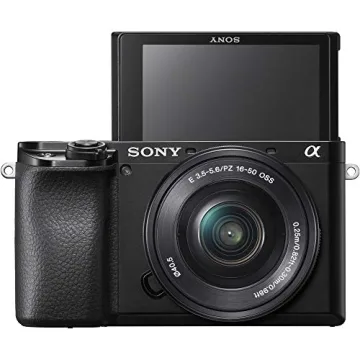 Sony Alpha A6100 Mirrorless Camera with 16-50mm Zoom Lens, Black (ILCE6100L/B)