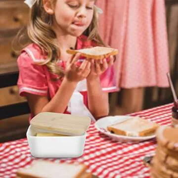 Elegant Airtight Butter Keeper with Wooden Lid