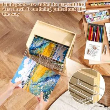 jxgzyy Art Drying Rack with 15 Shelves for Efficient Storage