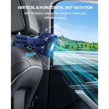 KIDEE Portable Baby Stroller Fan, Mini Baby Fan Clip on Fan, LED Display, 360° Rotate Flexible Tripod, Rechargeable Small Personal Handheld Fan Cooling Desk Fan for Car Seat Crib Treadmill Travel