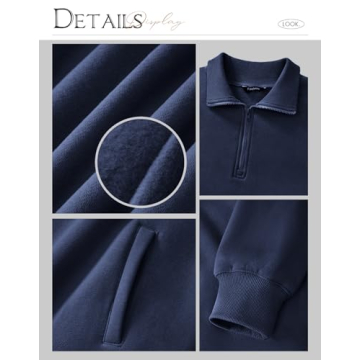 PRETTYGARDEN Womens Half Zip Sweatshirts - Cozy & Chic