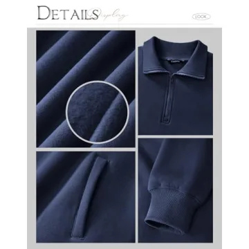 PRETTYGARDEN Womens Half Zip Sweatshirts - Cozy & Chic