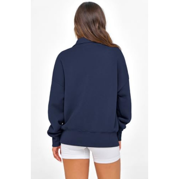 PRETTYGARDEN Womens Half Zip Sweatshirts - Cozy & Chic