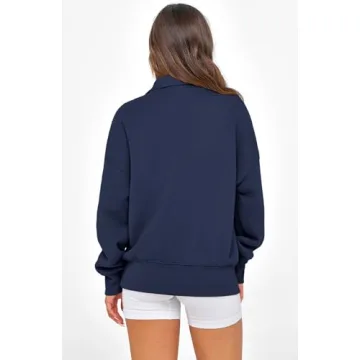 PRETTYGARDEN Womens Half Zip Sweatshirts - Cozy & Chic
