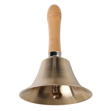 Super Loud Solid Brass Hand Call Bell for Easy Calling