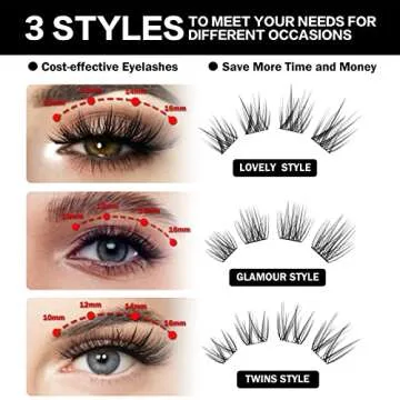DIY Eyelash Extension Lash Clusters for Natural Looks