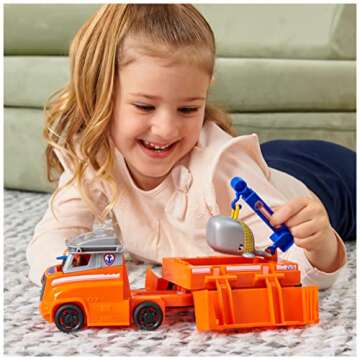Paw Patrol Big Truck Pup’s Zuma Transforming Toy Trucks with Action Figure