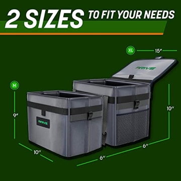 Drive Auto Leakproof Car Trash Can with 20 Bags