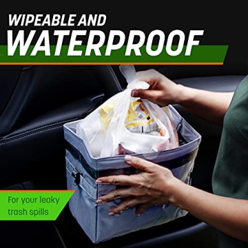 Drive Auto Leakproof Car Trash Can with 20 Bags