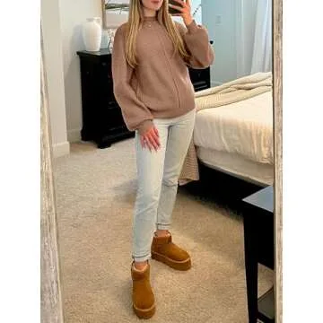 NALANISA Women's Chunky Pullover Sweater for Fall