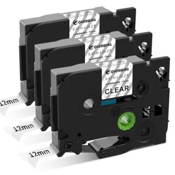 Tz Tape 12mm 0.47 Laminated Clear TZe-131 Compatible Brother P-Touch Label Tape Clear TZ131 for Brot...